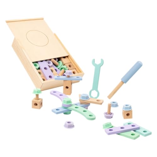 JUMPLAWN 1Satz Werkzeugset für Kreative Bauprojekte Pädagogisches Holzspielzeug zur Selbstmontage Sicheres DIY Spielset für Frühe Entwicklung und Fantasie Geschenkidee für Kleine JUMPLAWN 1Satz Werkzeugset für Kreative Bauprojekte Pädagogisches Holzspielzeug zur Selbstmontage Sicheres DIY Spielset für Frühe Entwicklung und Fantasie Geschenkidee für Kleine von JUMPLAWN