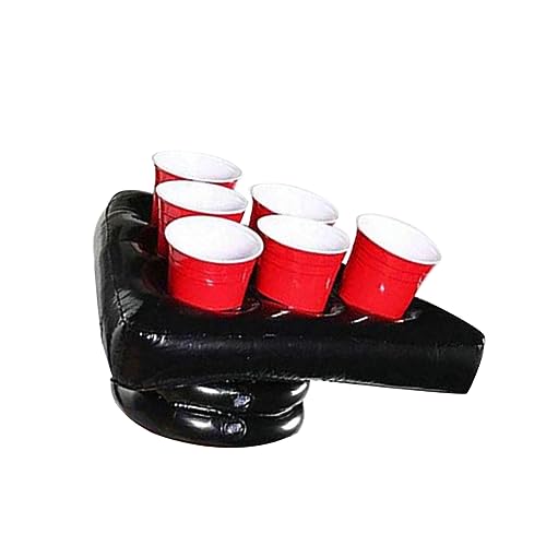 JUMPLAWN 1Stück Aufblasbarer Kappenhalter aus PVC Dreieckige Bier Spielkappenablage für Erwachsene Feste Partys Trinkspiele Lustiges Spielzubehör für Unvergessliche von JUMPLAWN