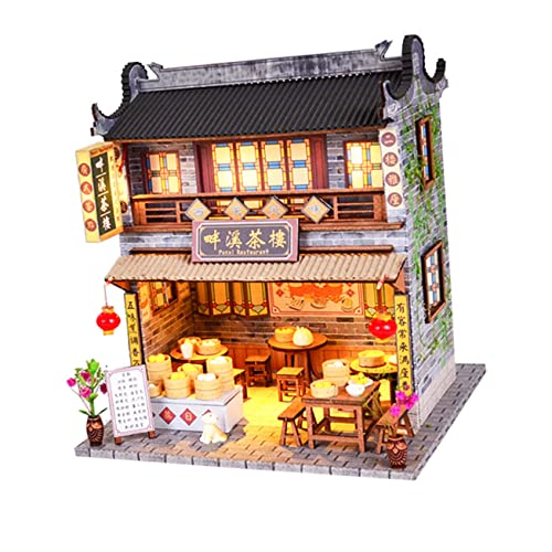 JUMPLAWN 1Stück DIY Hausmodell im Chinesischen Stil Zusammenbau Kreatives Modellspielzeug für Erwachsene Wohnkultur und Bastelprojekte Materialien JUMPLAWN 1Stück DIY Hausmodell im Chinesischen Stil Zusammenbau Kreatives Modellspielzeug für Erwachsene Wohnkultur und Bastelprojekte Materialien von JUMPLAWN