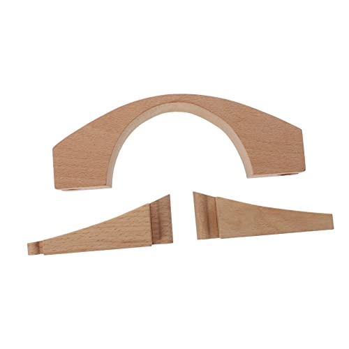 JUMPLAWN 1Stück Holzspielzeug Eisenbahnbrücke Erweiterungsbrücke für Modell Eisenbahngleis Kinderfreundlich Einfach zu Montieren Langlebig und Sicher aus Hochwertigem Holz Gefertigt von JUMPLAWN