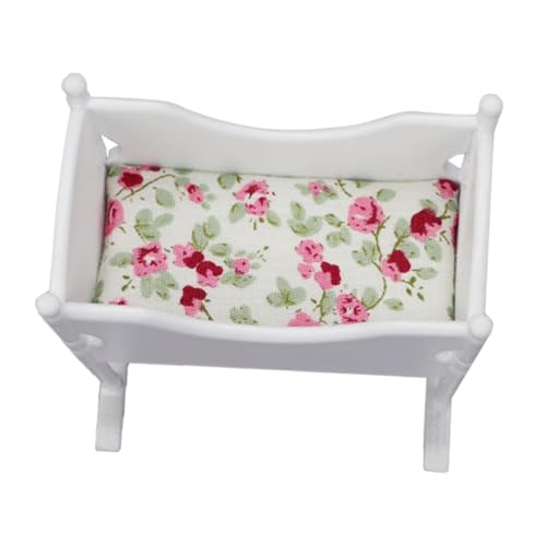 JUMPLAWN 1Stück Kleines Wiegemodell für Puppenhaus Mini Puppenhausmöbel Reinem Weiß Zubehör für Dolly House Robust und Gestaltet Perfektes JUMPLAWN 1Stück Kleines Wiegemodell für Puppenhaus Mini Puppenhausmöbel Reinem Weiß Zubehör für Dolly House Robust und Gestaltet Perfektes von JUMPLAWN