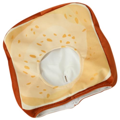 JUMPLAWN 1Stück Lustige Toastbrot Hut für Bequeme Kopfbedeckung für Partys und Weicher für Halloween und Kreative Einzigartiges Design für Unvergessliche von JUMPLAWN