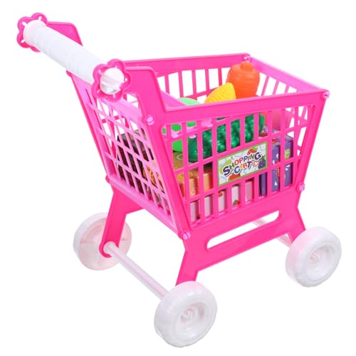 JUMPLAWN 1Stück Simulierter Einkaufswagen Pinker Supermarktwagen für Kaufladen Rollenspiele Sicheres und Hochwertiges Kinderspielzeug JUMPLAWN 1Stück Simulierter Einkaufswagen Pinker Supermarktwagen für Kaufladen Rollenspiele Sicheres und Hochwertiges Kinderspielzeug von JUMPLAWN