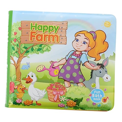 JUMPLAWN 1Stück Wasserdichtes Badewannenbuch Frühpädagogisches Buch für Junge Mädchen Reißfest für Badewanne und Sorgenfreies von JUMPLAWN