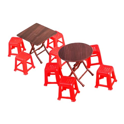 JUMPLAWN 2 Satz Tischstuhlmodell Miniaturstühle Zum Basteln Miniaturmöbel Dekorative Möbel Zubehör Für Puppenhäuser Miniatur-hausaccessoires Dekorative Accessoires Mini-zubehör Plastik von JUMPLAWN