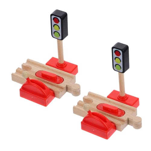 JUMPLAWN 2 Stück Gleiszubehör Ampelspielzeug o Spurweite Zubehör Eisenbahngleis Bahnschiene Zubehör Verkehrssignal Modell vorgeben Verkehrsbarriere Schienen Holz JUMPLAWN 2 Stück Gleiszubehör Ampelspielzeug o Spurweite Zubehör Eisenbahngleis Bahnschiene Zubehör Verkehrssignal Modell vorgeben Verkehrsbarriere Schienen Holz von JUMPLAWN