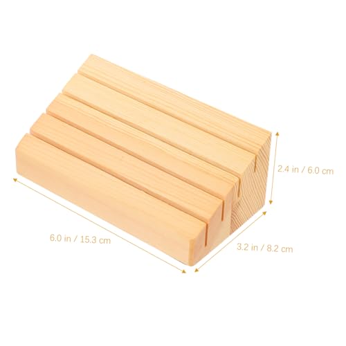 JUMPLAWN 2 Stück Holz Kartenhalter Spielkartenständer Holzspiel Kartenhalterung Robust Praktisches Design für Erwachsene und Jugendliche Kartenspiel Zubehör Holzdisplay von JUMPLAWN
