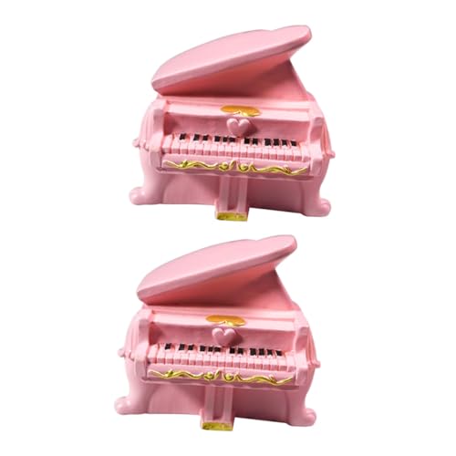 JUMPLAWN Miniatur-klaviermodell-Dekoration 2 Stück Simulationsklavier Mini- -Ornamente Spielzeugklavier Heimornament von JUMPLAWN
