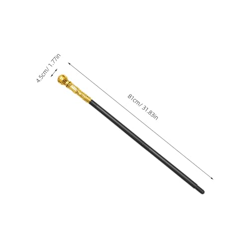 JUMPLAWN 2 Stück Königs Stab aus Robustem Kunststoff Leichtes Abnehmbares Bühnenrequisit für Halloween Geburtstagsfeiern Theater und Cosplay Goldfarbenes Ägyptisches Design von JUMPLAWN