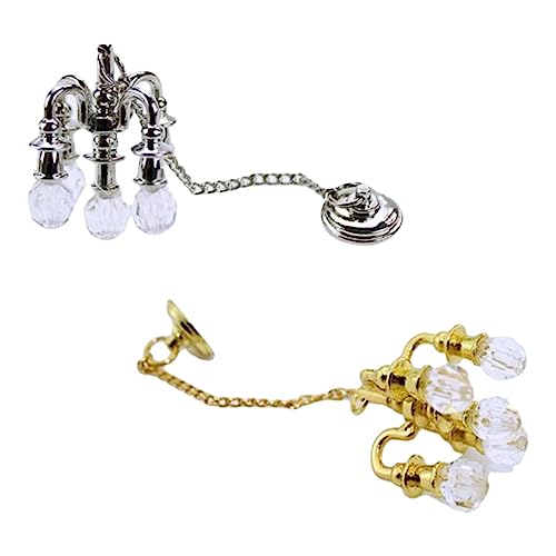 JUMPLAWN 2 Stück Kronleuchtermodell Hängend Mini-hängelampe Mini Kronleuchter Leuchte Funkeln Miniatur Klein Artikel Licht Für Mini-schmuck Winzig Zinklegierung JUMPLAWN 2 Stück Kronleuchtermodell Hängend Mini-hängelampe Mini Kronleuchter Leuchte Funkeln Miniatur Klein Artikel Licht Für Mini-schmuck Winzig Zinklegierung von JUMPLAWN