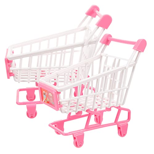 JUMPLAWN 2 Stück Mini-Einkaufswagen interaktives kaufmannsladen Rollenspielzeug kaufmannsladen einkaufswagen Kleinkinder Einkaufswagen für 1 Jahr Plastik Rosy JUMPLAWN 2 Stück Mini-Einkaufswagen interaktives kaufmannsladen Rollenspielzeug kaufmannsladen einkaufswagen Kleinkinder Einkaufswagen für 1 Jahr Plastik Rosy von JUMPLAWN
