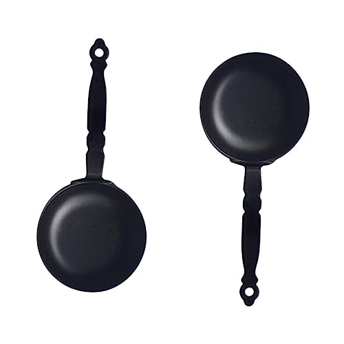 JUMPLAWN 2 Stück Mini Frying Pan Model Miniaturpfannen Mini Vorgetäuschte Pfannen Miniatur-kochzubehör Miniatur-backformen Mini-pfannen Mini-pan-Modell Legierung Black JUMPLAWN 2 Stück Mini Frying Pan Model Miniaturpfannen Mini Vorgetäuschte Pfannen Miniatur-kochzubehör Miniatur-backformen Mini-pfannen Mini-pan-Modell Legierung Black von JUMPLAWN
