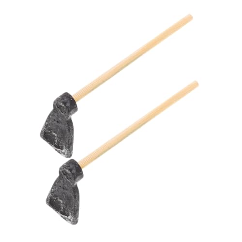 JUMPLAWN 2 Stück Mini Hacke Szene Pflanzgefäß Blau Miniatur Korb Topf Puppenhaus Serie Staffelei Modellbausätze Verstellbar Welt Babyspielzeug Pflanzen Babypuppe Mini von JUMPLAWN