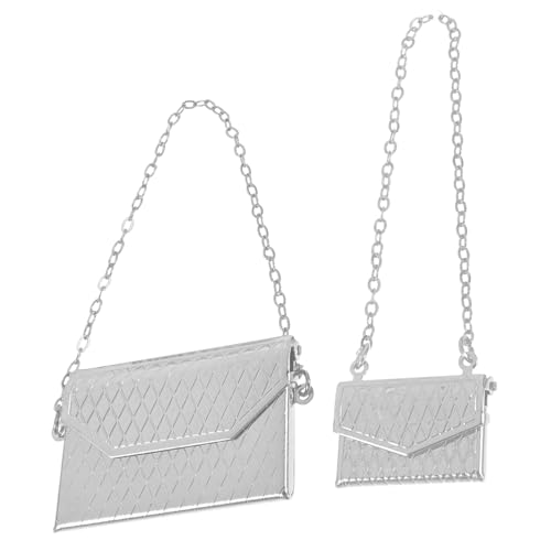 JUMPLAWN 2 Stück Mini Puppenhaus Zubehör Puppen Sling Bauchtasche Windel Umhängetasche Canvas Umhängetasche Taschen Handtasche Geldbörse Taille Mini Dekoration Miniatur von JUMPLAWN