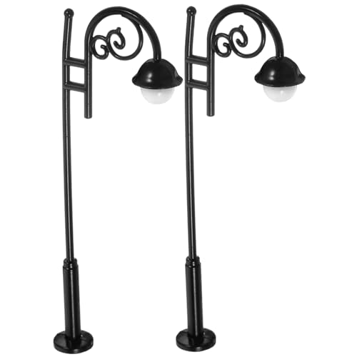 JUMPLAWN 2 Stück Mini Straßenlaternen Modell Lampen für Puppenhaus Dekoration Leichtgewichtige Robuste Metalllaternen für Sandtisch und Mikrolandschaften Ergänzung für Modelle JUMPLAWN 2 Stück Mini Straßenlaternen Modell Lampen für Puppenhaus Dekoration Leichtgewichtige Robuste Metalllaternen für Sandtisch und Mikrolandschaften Ergänzung für Modelle von JUMPLAWN