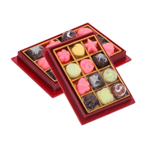 JUMPLAWN 2 Stück Miniatur Dessertmodelle Kunstnahrungsmittel für DIY Projekte Puppenhaus Zubehör und Partydeko von JUMPLAWN