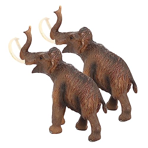 JUMPLAWN 2 Stück -Modell Simulation von Wildtieren simulierte Tiere Wildtiermodell Modell prähistorischer Kreaturen Simulation Tierfigur simulierte Tiermodelle Mini-Tiermodelle PVC von JUMPLAWN