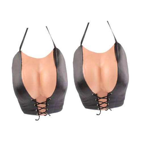 JUMPLAWN 2 Stück Simulation Female Vest Teiliges aus Eva und Bequeme Crossdressing Cosplay Brustprothese für Party Festival Karneval Hen und Stag Events Lustiges Kostümzubehör JUMPLAWN 2 Stück Simulation Female Vest Teiliges aus Eva und Bequeme Crossdressing Cosplay Brustprothese für Party Festival Karneval Hen und Stag Events Lustiges Kostümzubehör von JUMPLAWN