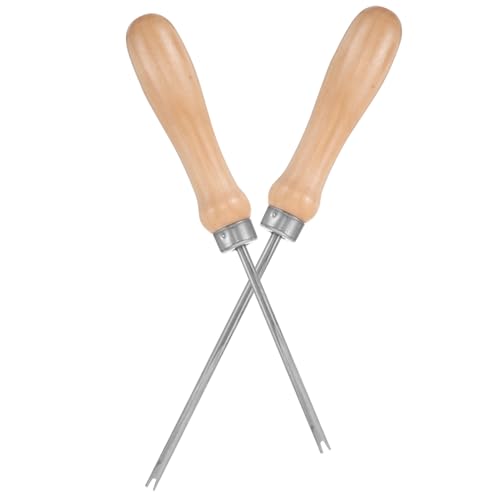 JUMPLAWN 2 Stück Tamponwerkzeuge Ahle Stoffpuppen-DIY-Werkzeug Rerooting-Tool Für Puppen Füllwerkzeug Für Stofftiere DIY Doll Filling Tool Spielzeugfüllungsfüllung Metall von JUMPLAWN