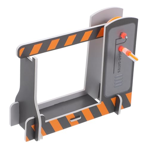 JUMPLAWN 2 Stück Teiliges Modell von Bahnübergang mit Hebel Pädagogisches für Technische Ausstellungen und Kreative Lernspiele Fördert Motorik und Mechanisches Verständnis von JUMPLAWN