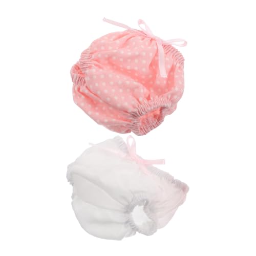 JUMPLAWN 2 Stück Teiliges Puppen Unterwäsche Dreieckige Puppenunterhosen für Babypuppen Mädchen mit Schmetterlingsmuster Puppenkleidung für Anziehspielzeug und Puppenmode von JUMPLAWN