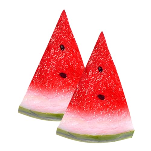 JUMPLAWN 2 Stück Teiliges Wassermelonen Scheiben Modell Realistische Wiederverwendbare Deko mit Lebensechtem Design für Werbung Fotografie Kinderspielzeug und Wohnraumdekoration JUMPLAWN 2 Stück Teiliges Wassermelonen Scheiben Modell Realistische Wiederverwendbare Deko mit Lebensechtem Design für Werbung Fotografie Kinderspielzeug und Wohnraumdekoration von JUMPLAWN