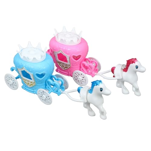 JUMPLAWN 2 Stück Unicorn Castle Kürbiswagendekoration Layout-Requisiten Kürbiskutschengeschenk Rollenspielzubehör Weihnachtsdekorationen Plastik von JUMPLAWN