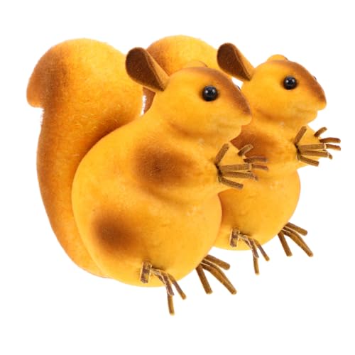 JUMPLAWN 2 Stück kleines Eichhörnchen-Modell Eichhörnchen Figur Eichhörnchen Minifiguren Miniatur-Eichhörnchen Eichhörnchenfiguren klein Mini-Eichhörnchen Schaum JUMPLAWN 2 Stück kleines Eichhörnchen-Modell Eichhörnchen Figur Eichhörnchen Minifiguren Miniatur-Eichhörnchen Eichhörnchenfiguren klein Mini-Eichhörnchen Schaum von JUMPLAWN