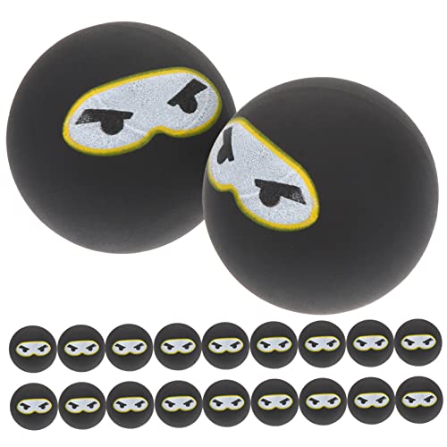 JUMPLAWN 20 Stück Hüpfball Für Geburtstagsfeiern Hüpfbälle Für Hüpfbälle In Großen Mengen Hüpfbälle Hüpfbälle Für Aus Schwarzem Gummi von JUMPLAWN