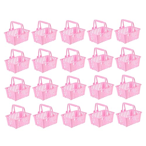 JUMPLAWN 20 Stück Mini -Einkaufskorbsspielzeug Einkaufskorbspielzeug für klein Einkaufskorb Einkaufskorb Griffe Spielzeugkorb für Kid Shopping Toy Plastik Rosa JUMPLAWN 20 Stück Mini -Einkaufskorbsspielzeug Einkaufskorbspielzeug für klein Einkaufskorb Einkaufskorb Griffe Spielzeugkorb für Kid Shopping Toy Plastik Rosa von JUMPLAWN