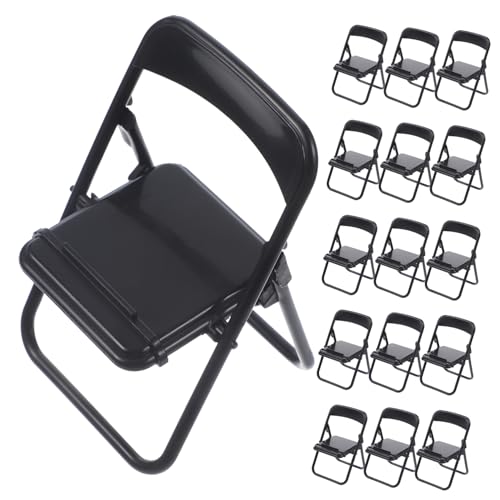 JUMPLAWN 20 Stück Mini Hausstuhl Modell Kleine Miniaturstühle Sitz Puppenhaus Little Create Zusammenklappbarer Miniaturstuhl Realistisch Verschiedene Halter Mini Faltbare von JUMPLAWN