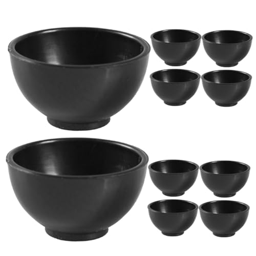 JUMPLAWN 20 Stück Miniaturschalen klein Schüssel zerschmettert Mini-Hausküchenzubehör Puppenhaus-Minigeschirrmodell Puppenschale Mini-Küchenzubehör Plastik Black JUMPLAWN 20 Stück Miniaturschalen klein Schüssel zerschmettert Mini-Hausküchenzubehör Puppenhaus-Minigeschirrmodell Puppenschale Mini-Küchenzubehör Plastik Black von JUMPLAWN