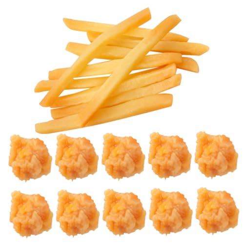 JUMPLAWN 20 Stück Snackmodellspielzeug Pommes frittes gefälscht Anzeige Huhn Faux-Pommes-Frites-Modell realistisch aussehende Chips Pommes-Frites-Küche Pommes-Modell PVC JUMPLAWN 20 Stück Snackmodellspielzeug Pommes frittes gefälscht Anzeige Huhn Faux-Pommes-Frites-Modell realistisch aussehende Chips Pommes-Frites-Küche Pommes-Modell PVC von JUMPLAWN