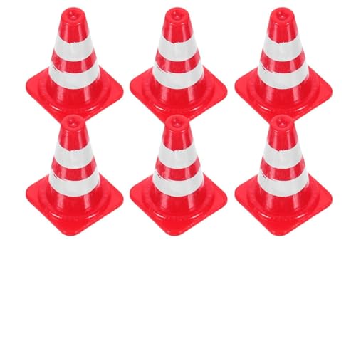 JUMPLAWN Pädagogisches Sandtischspielzeug 20 Stück Miniatur-leitkegel Lernspielzeug Für Jungen Und Mädchen Leitkegelmodelle Sandtischzubehör von JUMPLAWN