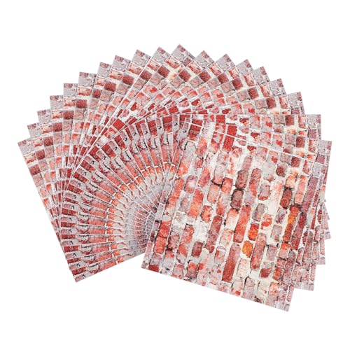 JUMPLAWN 20 Stücke Simulierte Retro Fliesen Wand Aufkleber Puppe Abnehmbare Mini Vinyl Wände Schälen Kleine Vintage Decals PVC JUMPLAWN 20 Stücke Simulierte Retro Fliesen Wand Aufkleber Puppe Abnehmbare Mini Vinyl Wände Schälen Kleine Vintage Decals PVC von JUMPLAWN