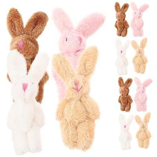 JUMPLAWN 20Stücke Kaninchen Plüschspielzeug Süße DIY Kuscheltiere für Mini Stofftiere für Valentinstag und Weihnachtsdekoration von JUMPLAWN