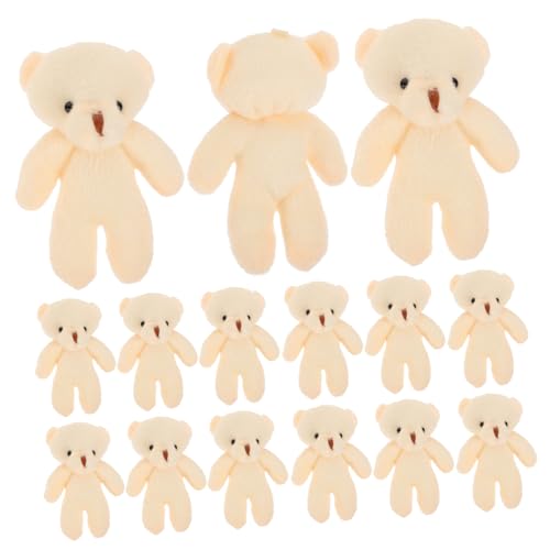 JUMPLAWN 20Stücke Mini Bärenanhänger Weiche DIY Deko für Schlüsselanhänger und Taschen Niedliche Bärenpuppen für Geburtstagsfeiern und Hochzeiten von JUMPLAWN