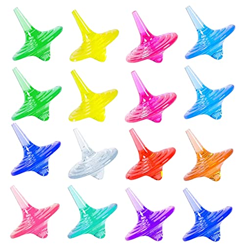 JUMPLAWN 20Stücke Teiliges Gyro Spielzeugset Bunte Rotierende Acryl für Kreative Spielmomente Fördert Hand Auge Koordination und Sorgt für Spaß mit Familie und Freunden von JUMPLAWN