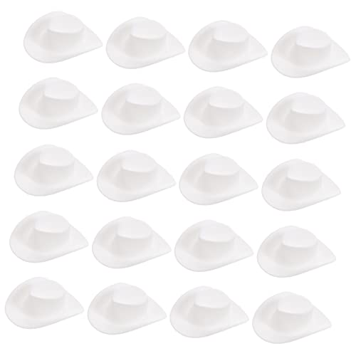 JUMPLAWN 20pcs Mini-cowboyhut Cowboyhut Flaschendeckel Rosafarbener Cowboyhut Cowgirl-Hut Frosch Bucket Hat Cowboyhut Mit Leopardenmuster Mini-Hut Kleine Hüte Mützen Strohhut Plastik von JUMPLAWN