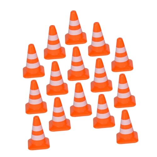JUMPLAWN 21 Stück Verkehrszeichen- Straßensperre Verkehrssperren Straßenkegel Mini- winzige Verkehrskegel -Verkehrskegel für Abs Orange JUMPLAWN 21 Stück Verkehrszeichen- Straßensperre Verkehrssperren Straßenkegel Mini- winzige Verkehrskegel -Verkehrskegel für Abs Orange von JUMPLAWN