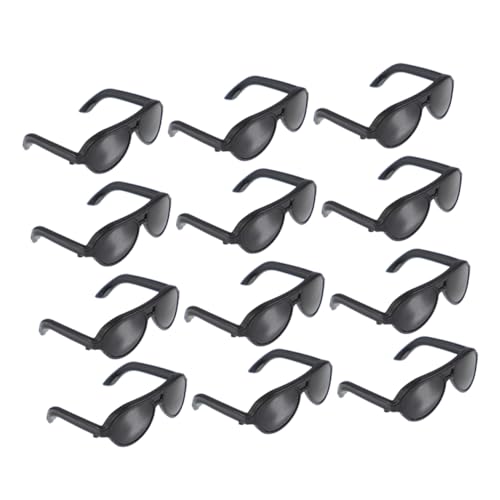 JUMPLAWN 24 Stück Kindersonnenbrillen Puppenbrillen Klein Für Puppen Mini Winzige Brillen Zubehör Puppensonnenbrillen Puppenanzieh Sonnenbrillen Dekorative Brillen Dekore Schwarz Pp von JUMPLAWN
