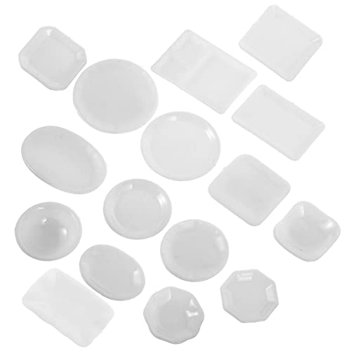 JUMPLAWN 24 Stück Mini Besteck Kinderteller Mini Küchenrequisite Mikro Landschaftsdekoration Puppenhauszubehör Puppenhausbecher Modell Puppenhausbedarf Miniaturbecher Miniatur von JUMPLAWN