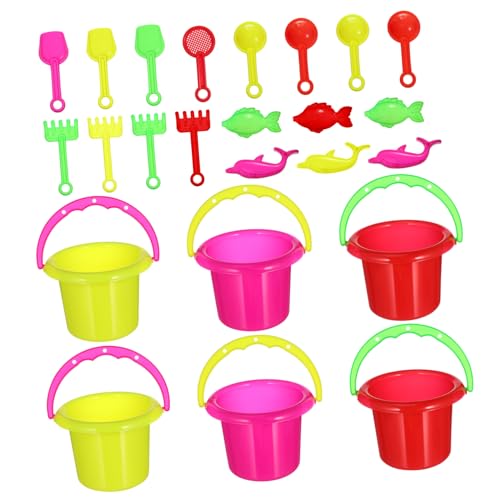 JUMPLAWN 24 Stück Teiliges Sandspielzeug Set für Mini Sandkübel Bunten Farben für Strand und Garten Fördert Kreatives Eltern Junge Mädchen Bindung JUMPLAWN 24 Stück Teiliges Sandspielzeug Set für Mini Sandkübel Bunten Farben für Strand und Garten Fördert Kreatives Eltern Junge Mädchen Bindung von JUMPLAWN