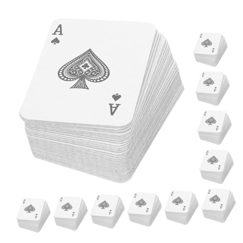 JUMPLAWN 24Sätze Mini Spielkarten Miniaturkarten Für Reisen Spiele Für Vielseitige Unterhaltung Für Partys Und Puppenhäuser Kompaktes von JUMPLAWN