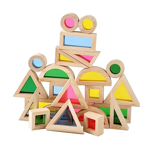 JUMPLAWN 24Stücke Teiliges Holzspielzeug Ineinander Passende Geometrische Bausteine für Lernspielzeug Hand Auge Koordination JUMPLAWN 24Stücke Teiliges Holzspielzeug Ineinander Passende Geometrische Bausteine für Lernspielzeug Hand Auge Koordination von JUMPLAWN