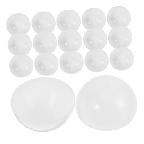 JUMPLAWN 25 Stück Weiße Kunststoff Losekapseln zum Öffnen Leere Raffle Balls für Partyspiele DIY Gestaltung Leicht und Vielseitig für Geburtstagsfeiern und Verkaufsautomaten Geeignet von JUMPLAWN