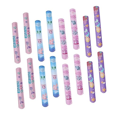 JUMPLAWN 25Stücke Cartoon Musterringe Kinderarmbänder Slap Bands für Jungen für Partys und Kreative Spielzeugdekoration von JUMPLAWN