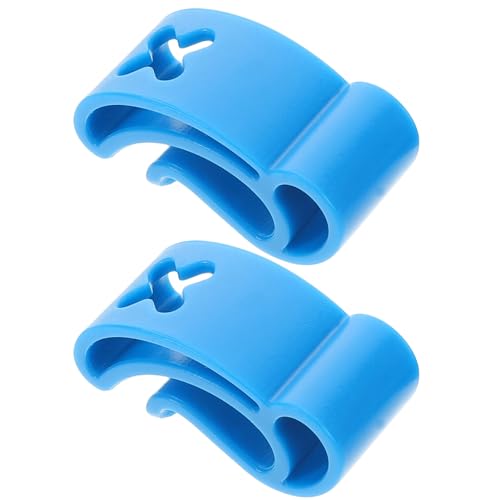 JUMPLAWN 2St -Clip Outdoor Spiele Sport zubehör Outdoor multifunktionale Clips Fersenschutz Sport-CD tragbare CD UFO-CD Trainingsscheibenträger Flugscheibenhalter Abs Blue von JUMPLAWN