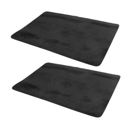 JUMPLAWN 2St Zauberkartenmatte Party zubehör zaubermatte zaubertricks Karte Tischmatte Gimmick-Requisiten Spielmatte Spieltischmatte Brettspiel Matte Pokertischmatte Stoff Black von JUMPLAWN