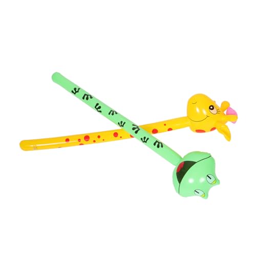 JUMPLAWN 2 Stück Aufblasbares Spielzeugset mit Sound Frosch Giraffe Aufblasbare Ballonstäbe für Kindergeburtstagsfeiern Dschungel Thema Spielzeug für Spiele JUMPLAWN 2 Stück Aufblasbares Spielzeugset mit Sound Frosch Giraffe Aufblasbare Ballonstäbe für Kindergeburtstagsfeiern Dschungel Thema Spielzeug für Spiele von JUMPLAWN